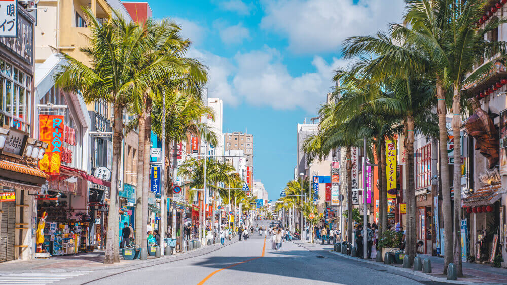 kokusai street in Okinawa