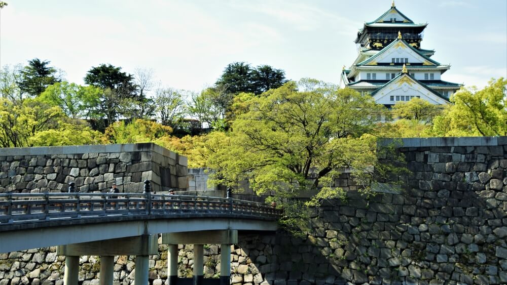 View of Osaka castle