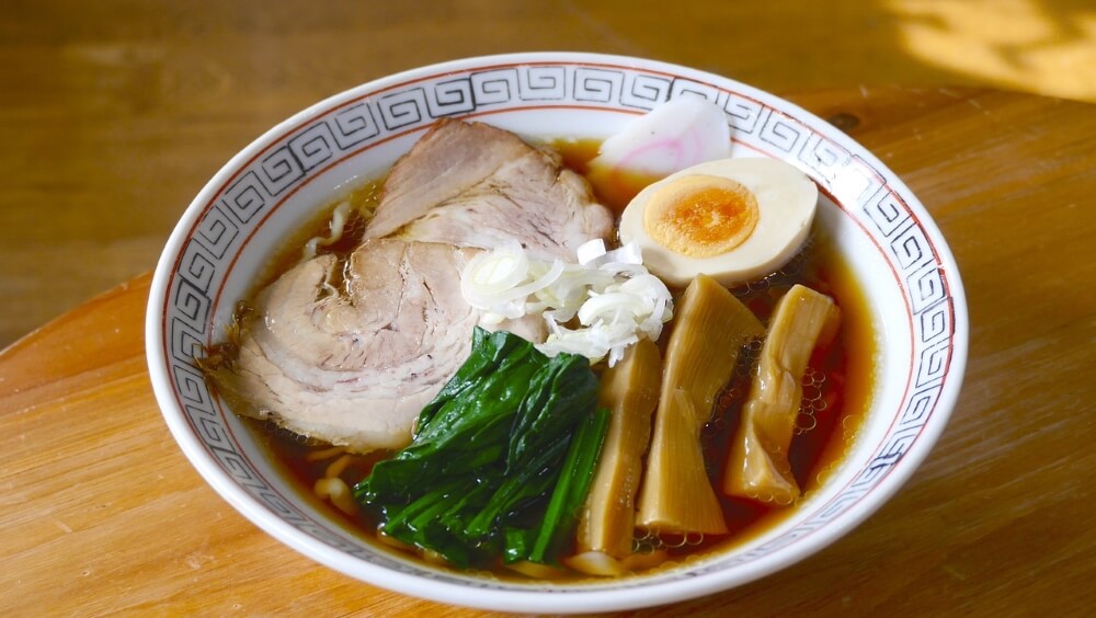 Ramen with soy flavor