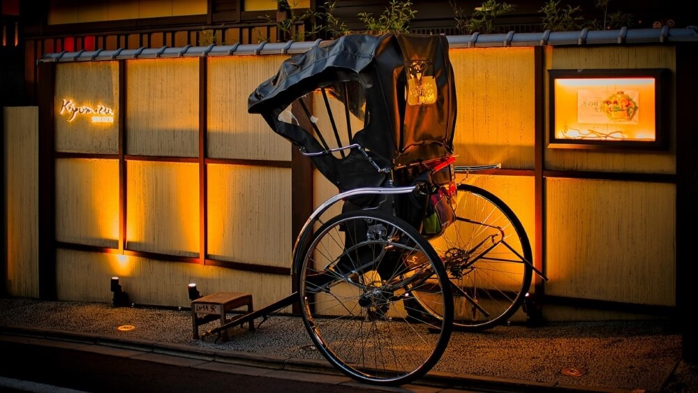 rickshaw in Kyoto