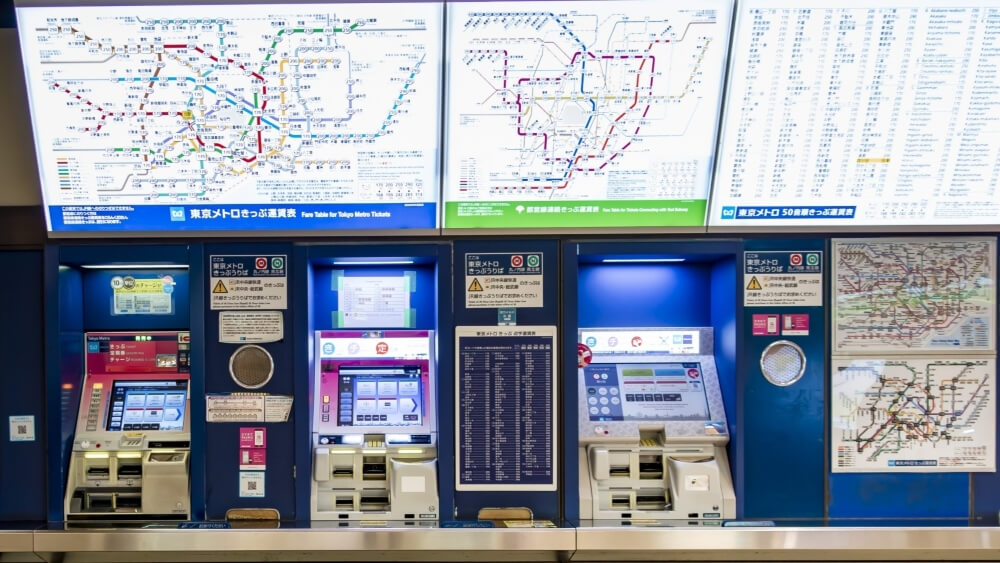 ticket machine for metro