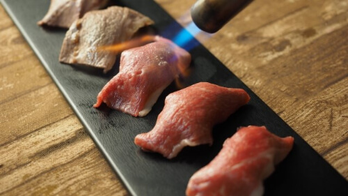 searing sushi