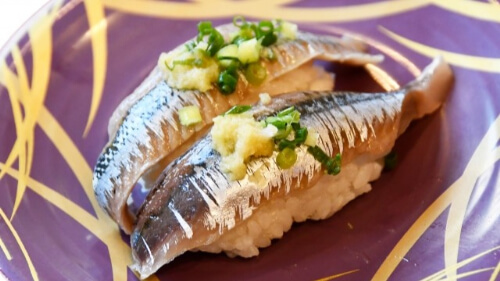 pacific saury sushi