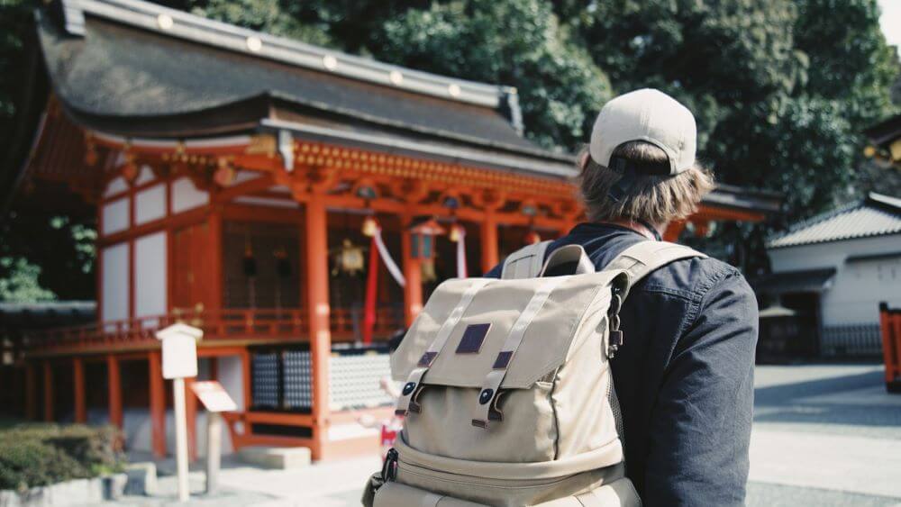 a man walking