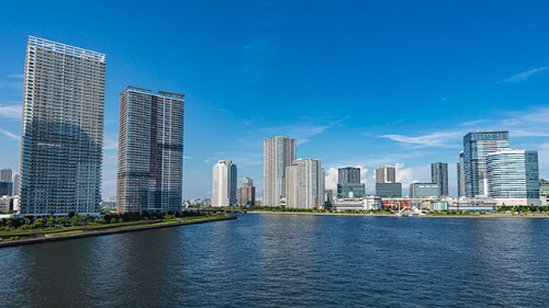 buildings and the sea