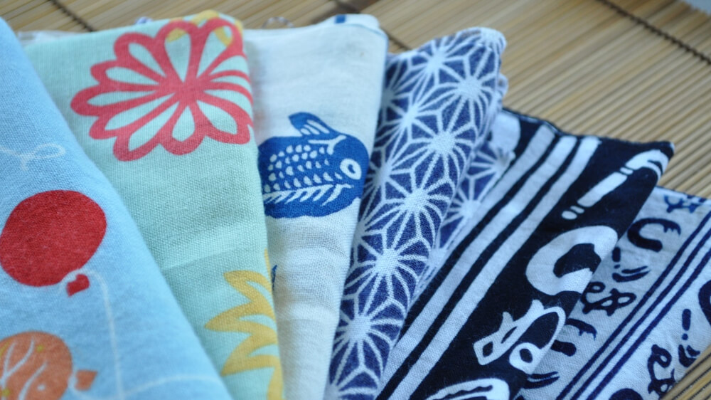 Japanese designed towels