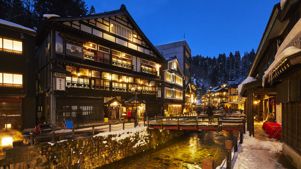 Ginzan Onsen view in yamagata