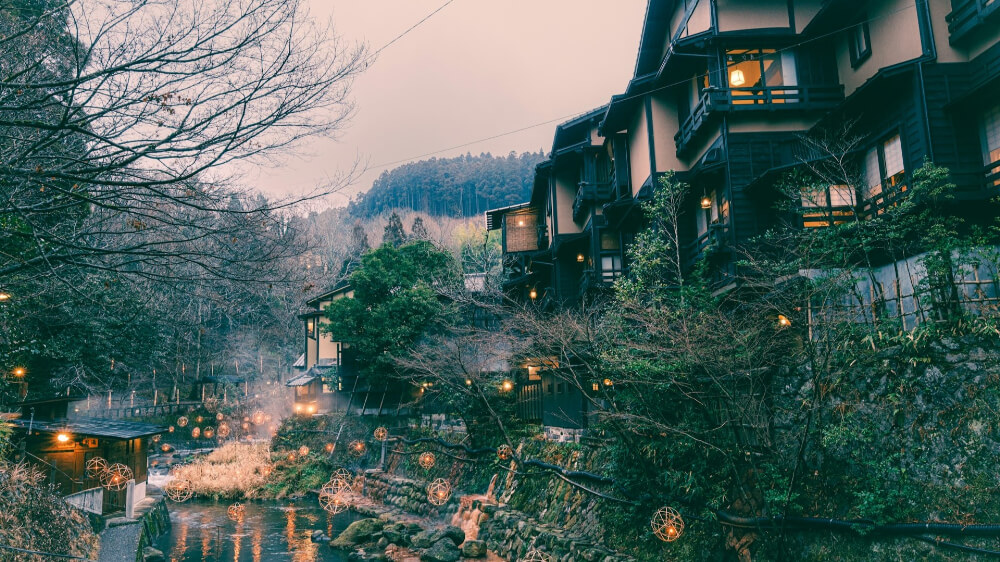 kurokawa onsen landscape in Kumamoto