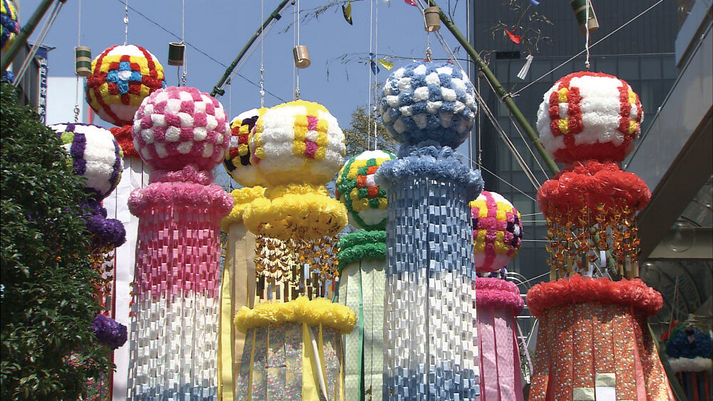 tanabata festival in Sendai, Miyagi