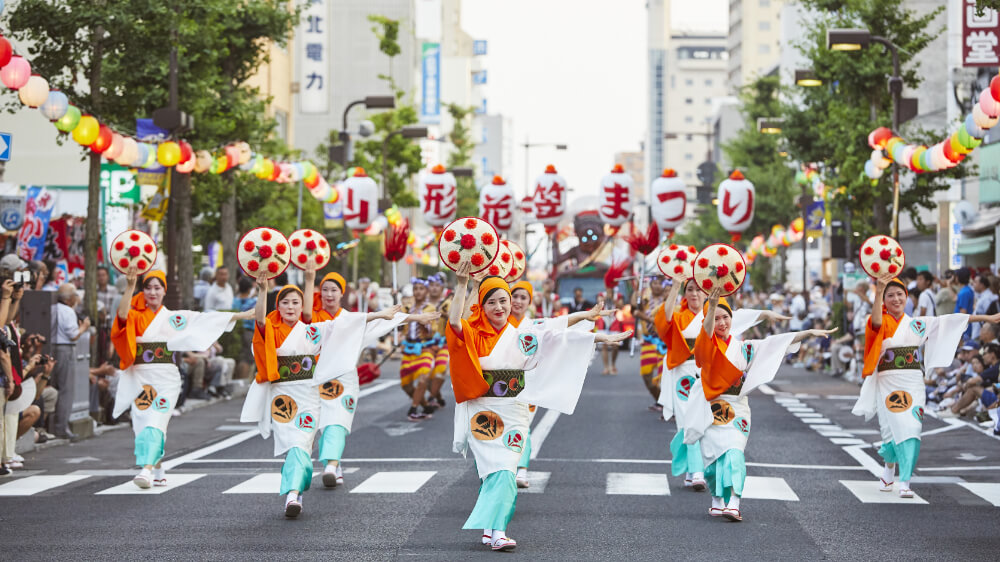 Hanagasa Festival in Yamagata