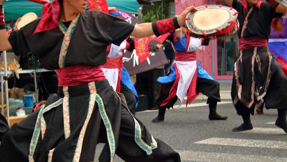 eisa dance at Okinawa