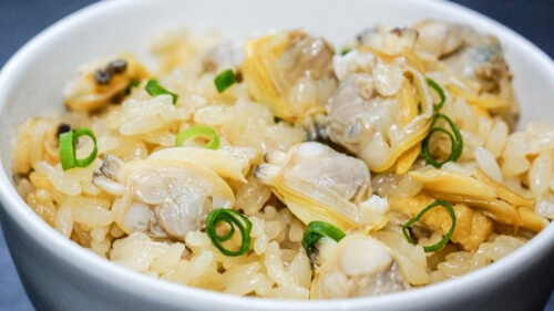 Clam rice dish in Tokyo