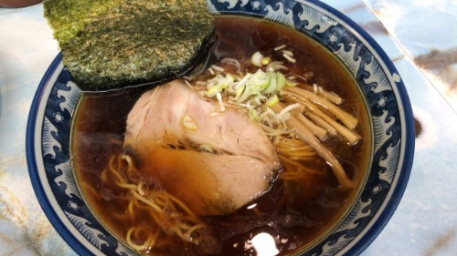 Soy-flavored ramen in Tokyo