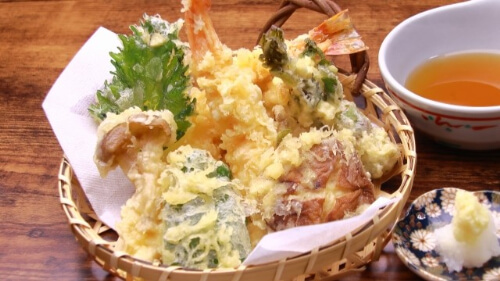 variety of tempura