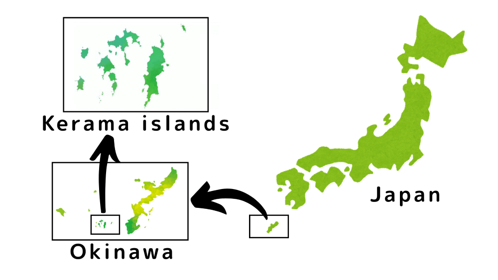 kerama island map